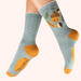 Powder Ankle Socks - Happy Acorn, Ice