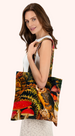 Powder Velvet Tote Bag - Wild Woodland Owl