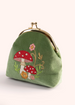 Powder Velvet Coin Purse - Toadstools
