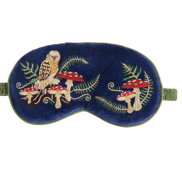Powder Lavender Eye Masks - Woodland Owl