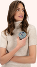 Powder Round Velvet Jewellery Box - Swooping Swallows