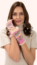 Powder Kayla Fair Isle Wrist Warmers - Pastel