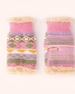 Powder Kayla Fair Isle Wrist Warmers - Pastel