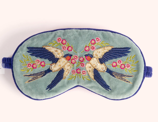 Powder Lavender Eye Masks - Swooping Swallows