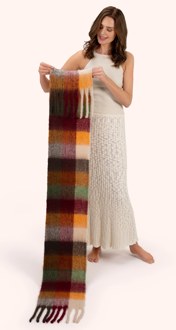 Powder Molly Cosy Scarf - Russet Mix