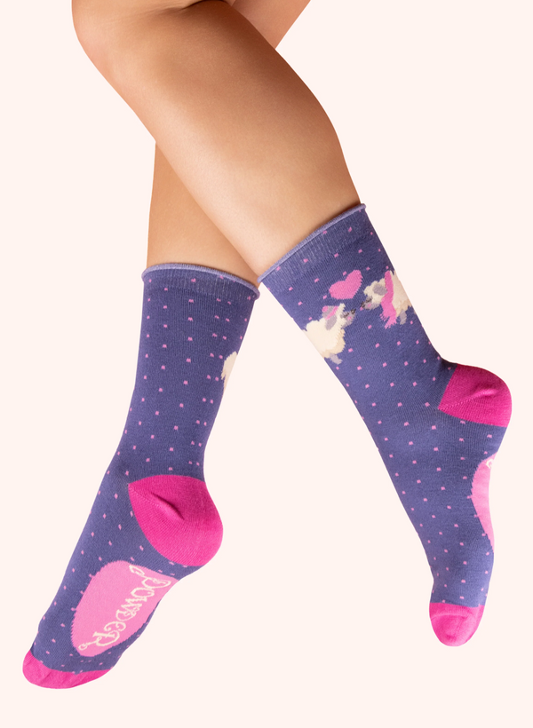 Powder Ankle Socks - Love-ly Sheep