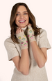 Powder Ladies Willow Ditsy Flower Wrist Warmers, Cream
