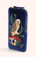 Powder Velvet Sunglasses Pouch - Woodland Owl