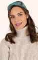 Powder Velvet Headband - Swooping Swallows