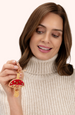 Powder Beaded Keyrings - Toadstool