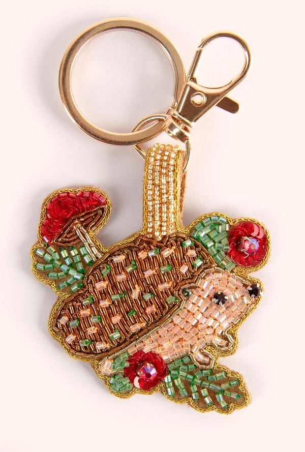 Powder Beaded Keyrings - Hedgehog