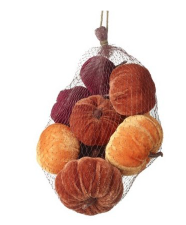 Bag Of Velvet Pumpkins