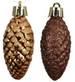 Pack of Shiny Gold Glitter PInecones