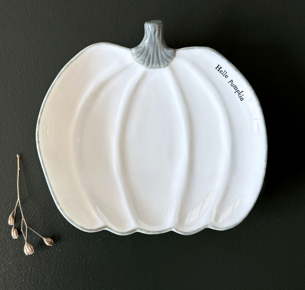 East of India Boxed Dish - Hello Pumpkin
