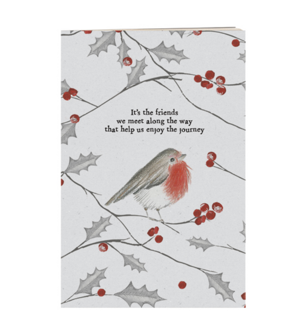 East of India  Small Bird Notebook - Friends We Meet - Robin