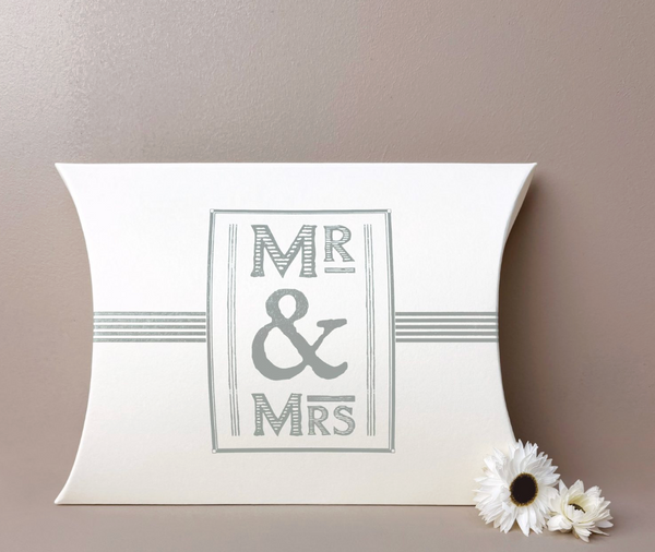East of India Large Pillow Box - Mr & Mrs
