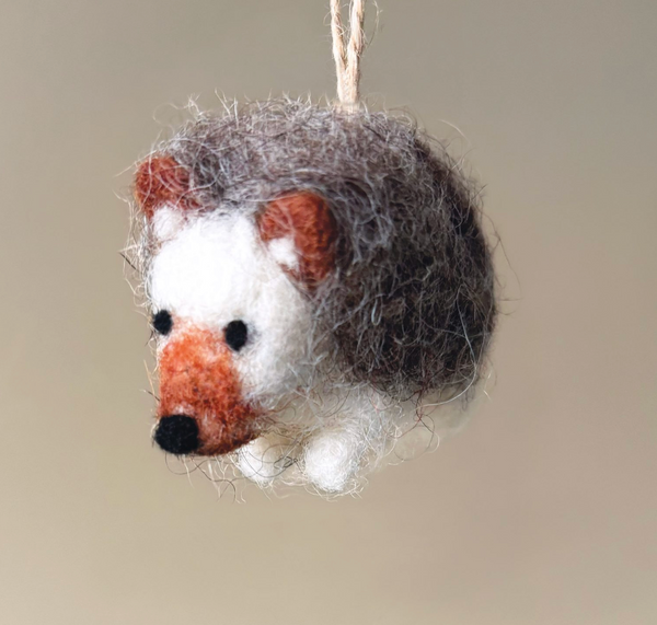East of India Needle Felted Animal - Hedgehog