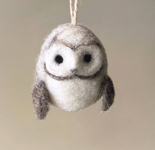 East of India Needle Felted Animal - Owl