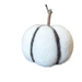 East of India Needle Felt Pumpkin - White