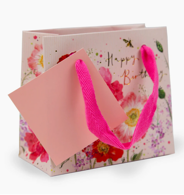 Whistlefish Wildflower Poppy Small Gift Bag