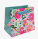 Whistlefish Aqua Camellia Small Gift Bag