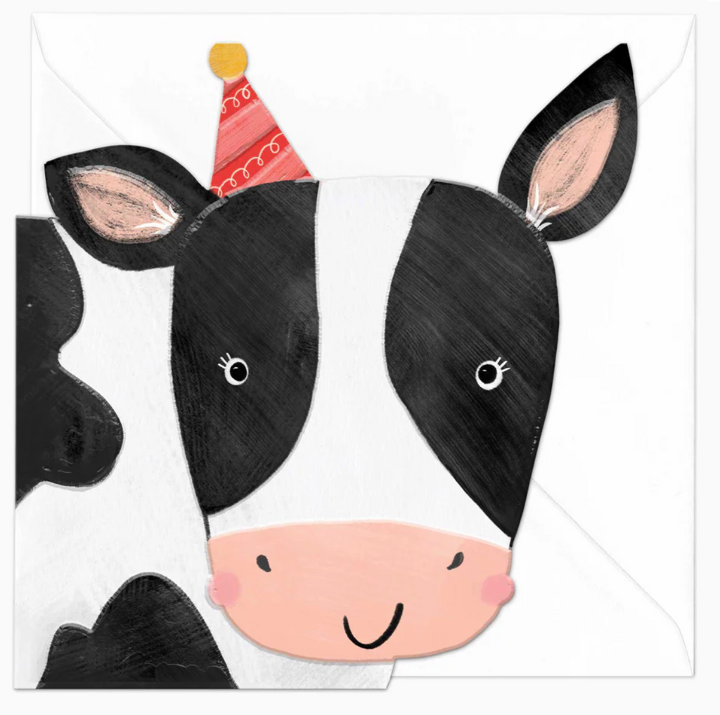 Whistlefish Connie The Cow Birthday Cut-Out Card