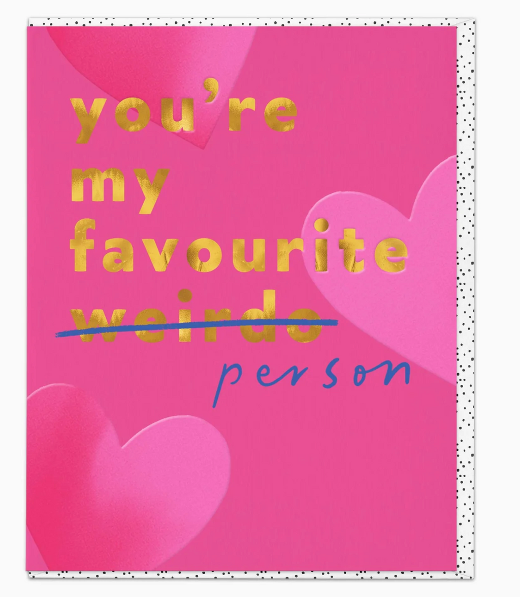 Whistlefish You're My Favourite Person Card