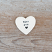 Portland Living Miss You Porcelain Heart Token