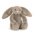 Plush toy rabbit on a white background