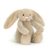 Plush toy rabbit on a white background