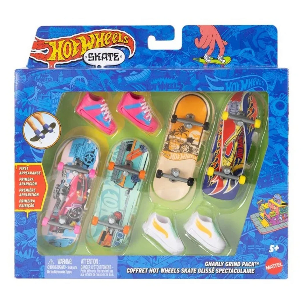 Hotwheels Hot Wheels Skate Tony Hawk Fingerboard and Skate Shoes Multipack (Colours may Vary)