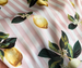 Lemon Print Square Scarf