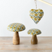 Portland Living Wooden Sunflower Mushroom, 10cm