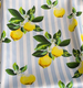 Lemon Print Square Scarf
