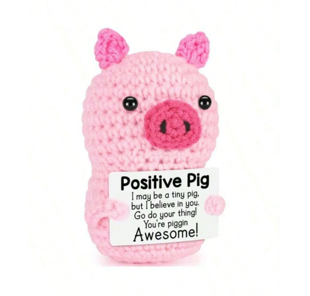Crochet Positive Pig Gift