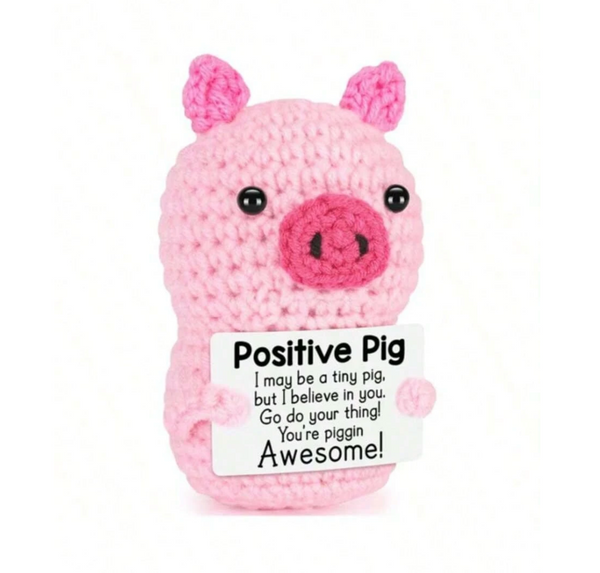 Crochet Positive Pig Gift