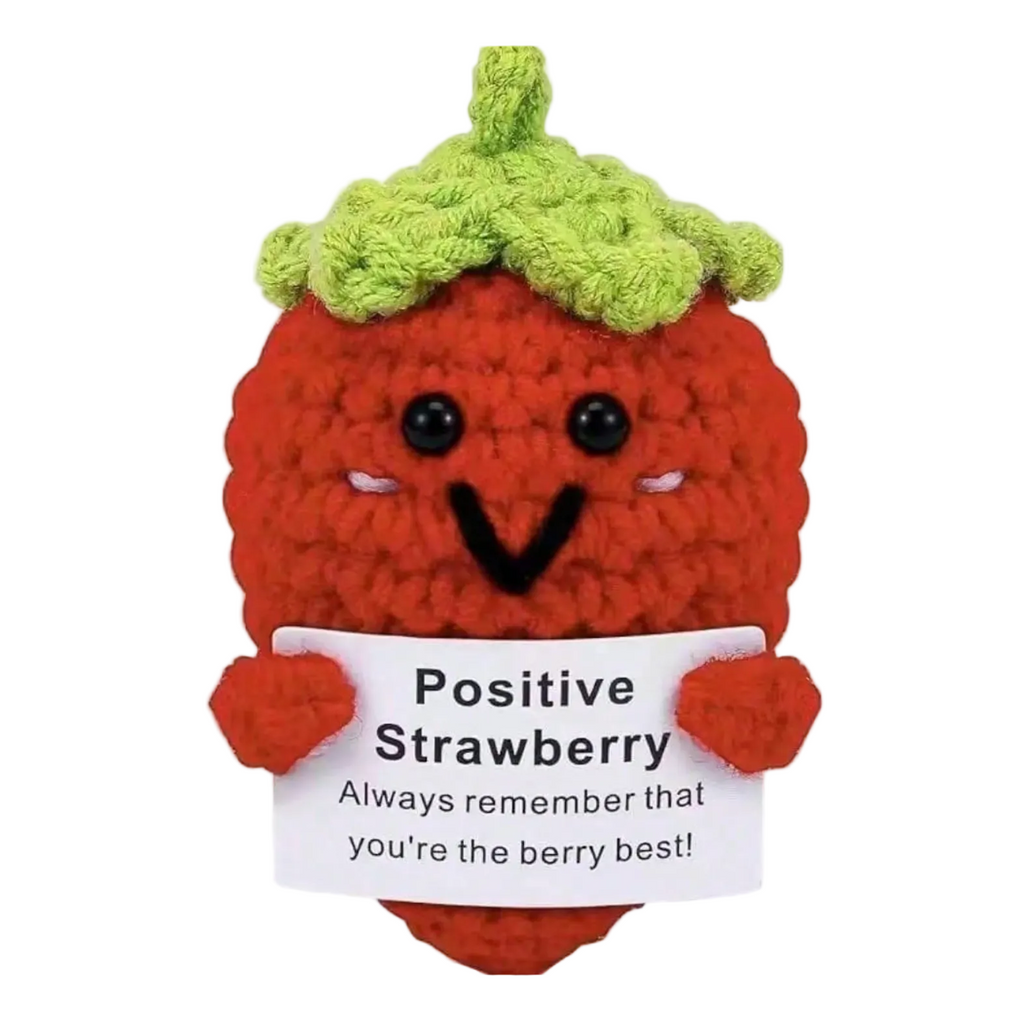 Crochet Positive Strawberry Gift