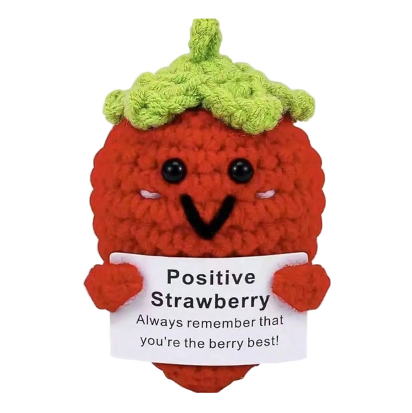 Crochet Positive Strawberry Gift