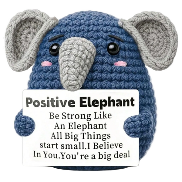 Crochet Positive Elephant Gift