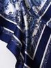 Sicilian Blue Print Square Scarf