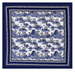 Sicilian Blue Print Square Scarf