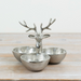 Portland Living Silver Stag Triple Bowl Dish