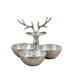 Portland Living Silver Stag Triple Bowl Dish