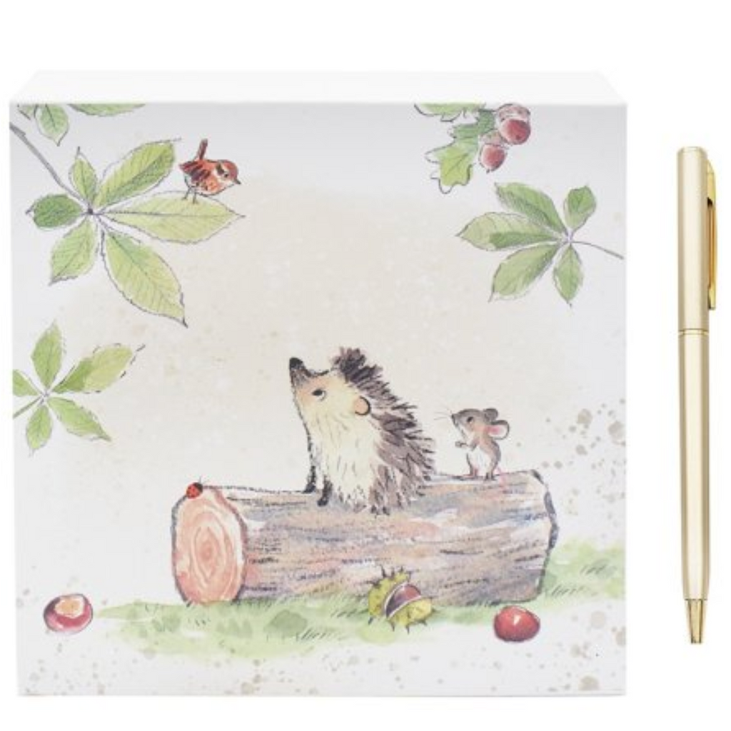 Hedgehog & Mouse Memo Pad