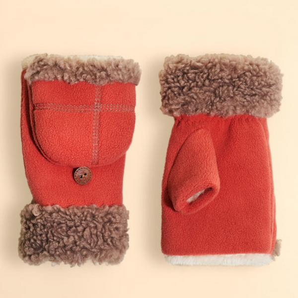 Powder Anna Mittens - Coral