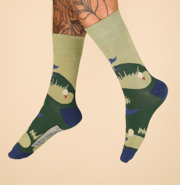 Powder Men's Hole in One Socks - Moss