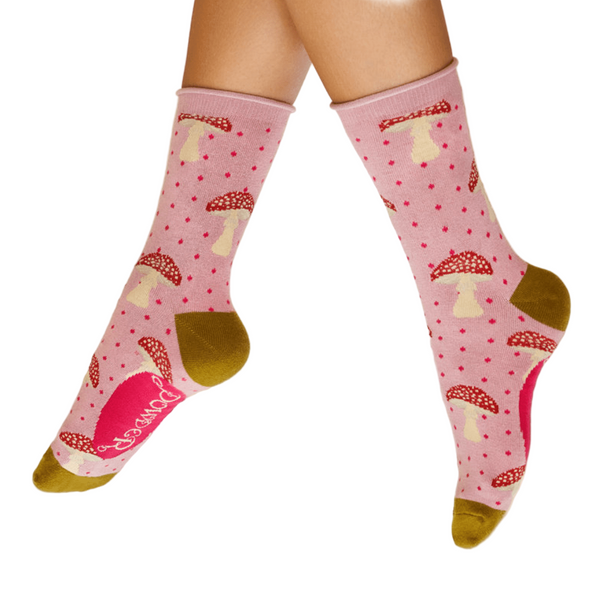Tiny Toadstools Ankle Socks