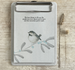 East of India Bird Hanging Note Pad - Best Things In Life - Coal Tit