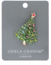 Gisela Graham Christmas Diamante/Metal Brooch