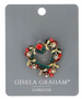 Gisela Graham Christmas Diamante/Metal Brooch